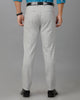 Light Grey Formal Stripe Cotton Lycra Trouser