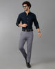 Mild/Dark Blue Formal Checks Cotton Lycra Trouser