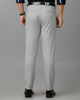 Grey Formal Structure Cotton Lycra Trouser