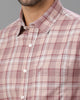 Beige Twill Checks Shirt