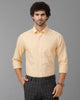 Beige Oxford Solid Cotton Shirt