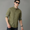 Load image into Gallery viewer, Olive Solid Casual Shirt