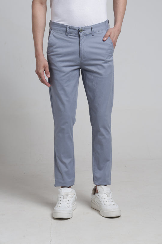 Mens Cross Pocket Solid Trouser