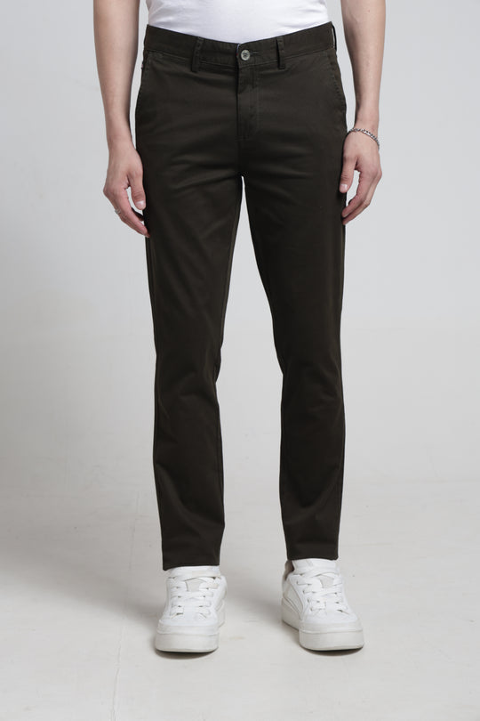 Mens Cross Pocket Solid Trouser