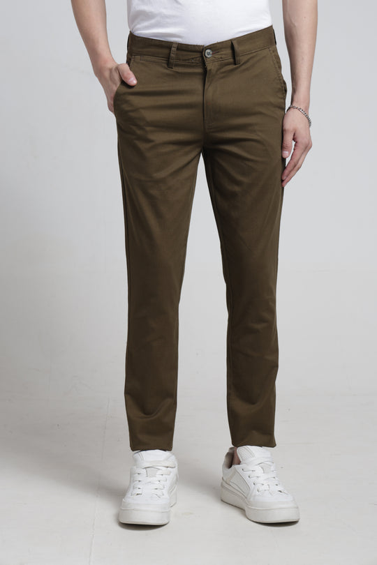 Mens Cross Pocket Solid Trouser