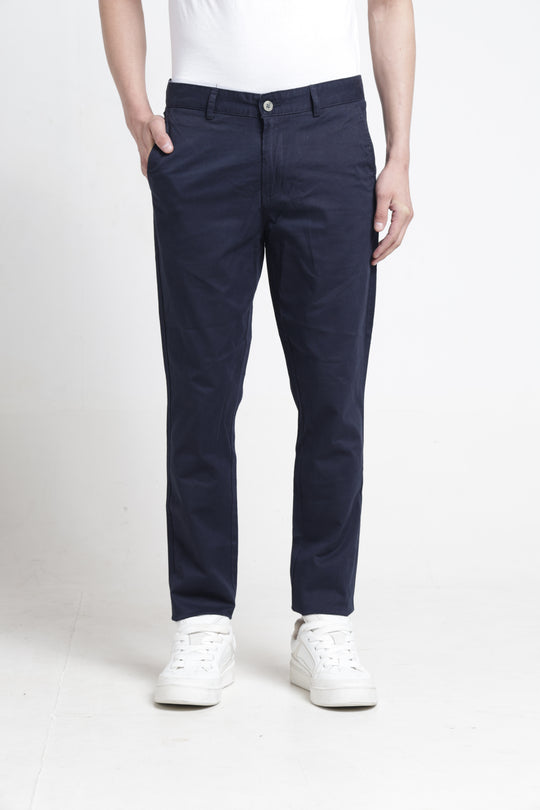 Mens Cross Pocket Solid Trouser