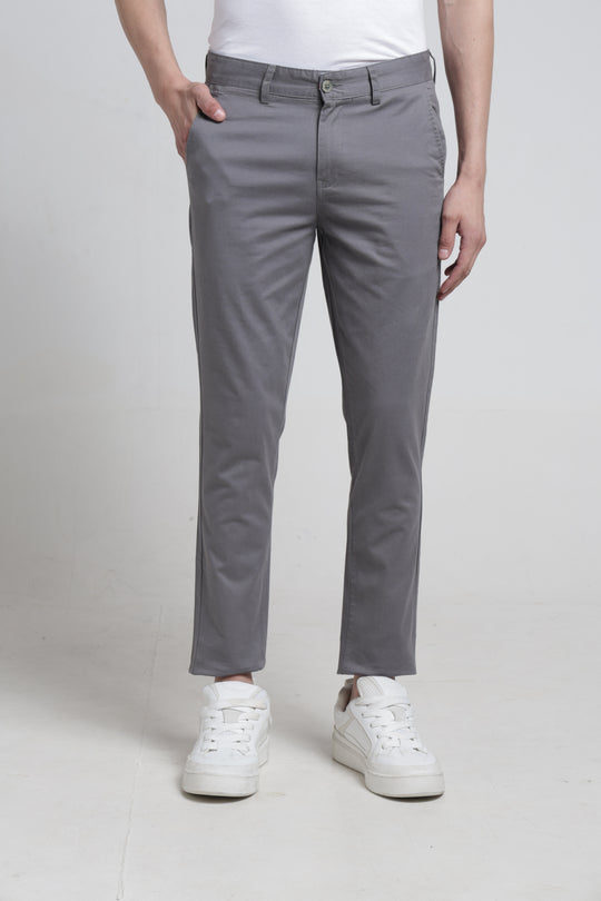 Mens Cross Pocket Solid Trouser