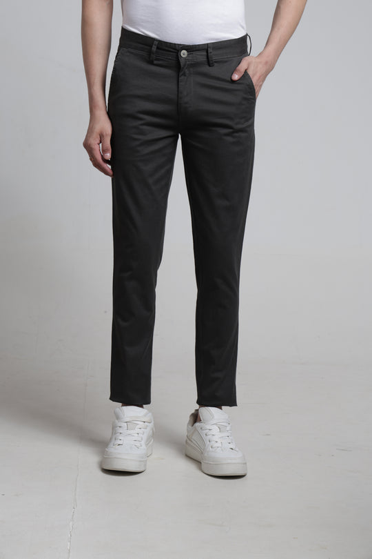 Mens Cross Pocket Solid Trouser