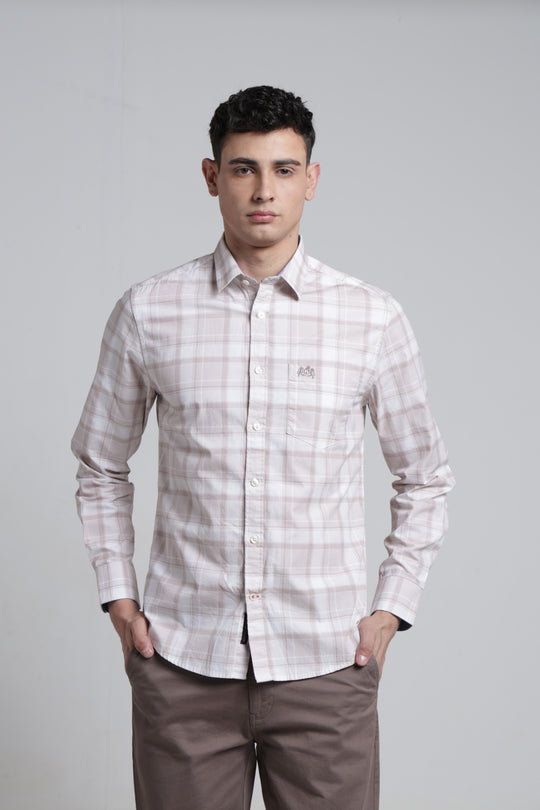 Mens Pointed Collar Full Sleeve Shirt