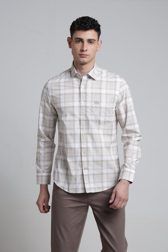 Mens Pointed Collar Full Sleeve Shirt