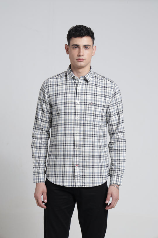 Mens Pointed Collar Full Sleeve Shirt