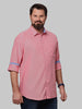 Load image into Gallery viewer, Big &amp; Bold Pink Solid Casual Slim Fit Shirt ( Plus Size ) - Double Two