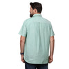 Big & Bold Solid Green Half Sleeves Slim Fit Casual Shirts (Plus Size) - Double Two