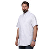 Big & Bold Solid White Half Sleeves Slim Fit Casual Shirts (Plus Size) - Double Two