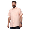 Load image into Gallery viewer, Big &amp; Bold Solid Peach Half Sleeves Slim Fit Casual Shirts (Plus Size) - Double Two