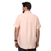 Load image into Gallery viewer, Big &amp; Bold Solid Peach Half Sleeves Slim Fit Casual Shirts (Plus Size) - Double Two