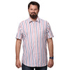 Load image into Gallery viewer, Big &amp; Bold Stripes Multi Full Sleeves Slim Fit Casual Shirts (Plus Size) - Double Two