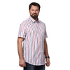 Load image into Gallery viewer, Big &amp; Bold Stripes Multi Full Sleeves Slim Fit Casual Shirts (Plus Size) - Double Two