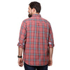 Load image into Gallery viewer, Big &amp; Bold Checks Rust Full Sleeves Slim Fit Casual Shirts (Plus Size) - Double Two