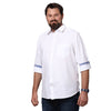 Load image into Gallery viewer, Big &amp; Bold Solid White Full Sleeves Slim Fit Casual Shirts (Plus Size) - Double Two