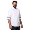 Load image into Gallery viewer, Big &amp; Bold Solid White Full Sleeves Slim Fit Casual Shirts (Plus Size) - Double Two