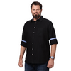 Big & Bold Solid  Black Full Sleeves Slim Fit Casual Shirts (Plus Size)