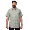 Big & Bold Checks Green Half Sleeves Slim Fit Casual Shirts (Plus Size) - Double Two