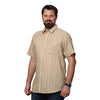 Load image into Gallery viewer, Big &amp; Bold Stripes Mustard Half Sleeves Slim Fit Casual Shirts (Plus Size) - Double Two