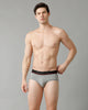 Double Two Men’s Mid Waist Solid Briefs Pack of -1