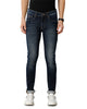 Dark Blue Whisker Brushed Casual Denim - Double Two