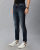 Dark Blue Whisker Brushed Casual Denim - Double Two