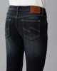 Load image into Gallery viewer, Dark Blue Whisker Brushed Tinted Casual Denim - Double Two