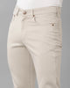 Load image into Gallery viewer, Cream Solid Casual Cotton Trouser - Double Two