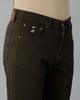 Dark Olive Solid Casual Cotton Trouser - Double Two