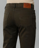 Dark Olive Solid Casual Cotton Trouser - Double Two