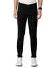 Black Solid Casual Cotton Trouser - Double Two