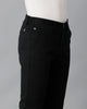 Black Solid Casual Cotton Trouser - Double Two