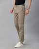 Load image into Gallery viewer, Dark Sand Solid Casual Cotton Trouser - Double Two