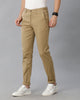 Load image into Gallery viewer, Khaki Solid Casual Cotton Trouser