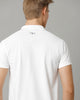 Double Two White  Solid Polo Half Sleeve T-Shirt