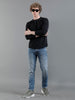 Men Solid Blue Denim