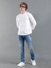 Men Solid Distressed Blue Denim