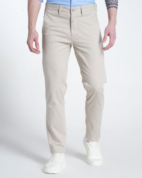Mens Cross Pocket Solid Trouser