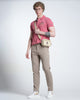 Mens Cross Pocket Khaki Solid Trouser