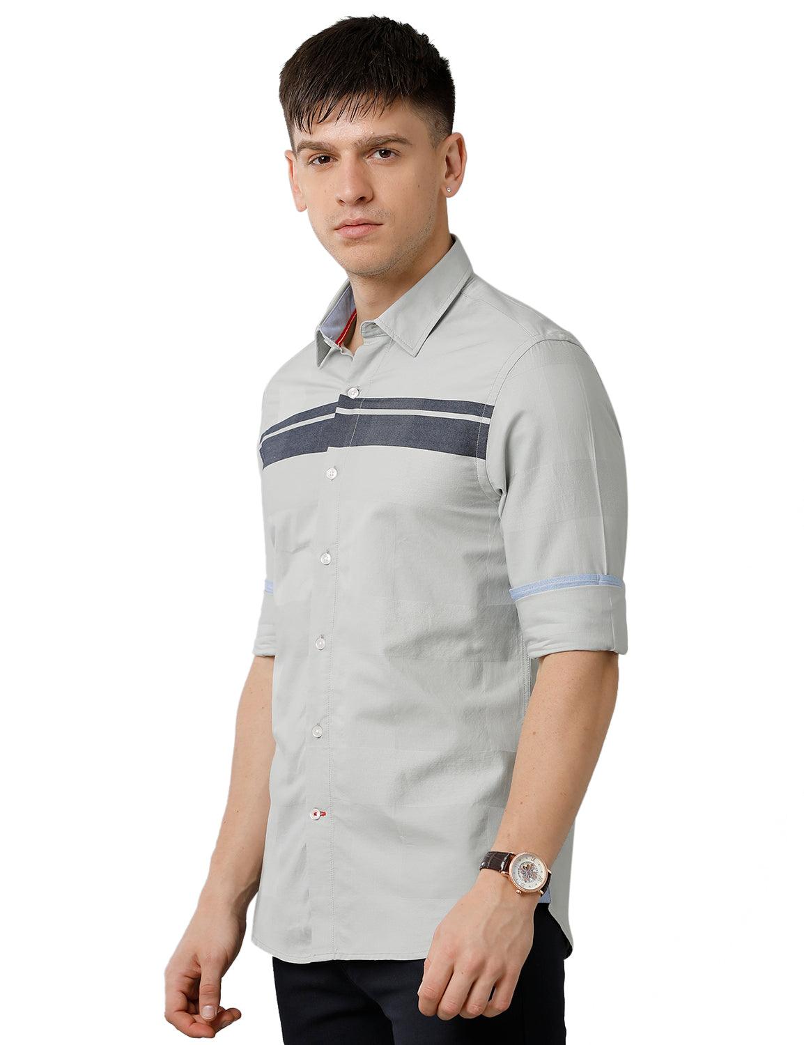 Pista Green Engineering Stripes Casual Shirt - Double Two