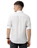 White Solid Casual Shirt - Double Two