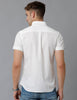 Load image into Gallery viewer, Solid White Cotton Lenin Slim Fit Casual Shirt - Double Two