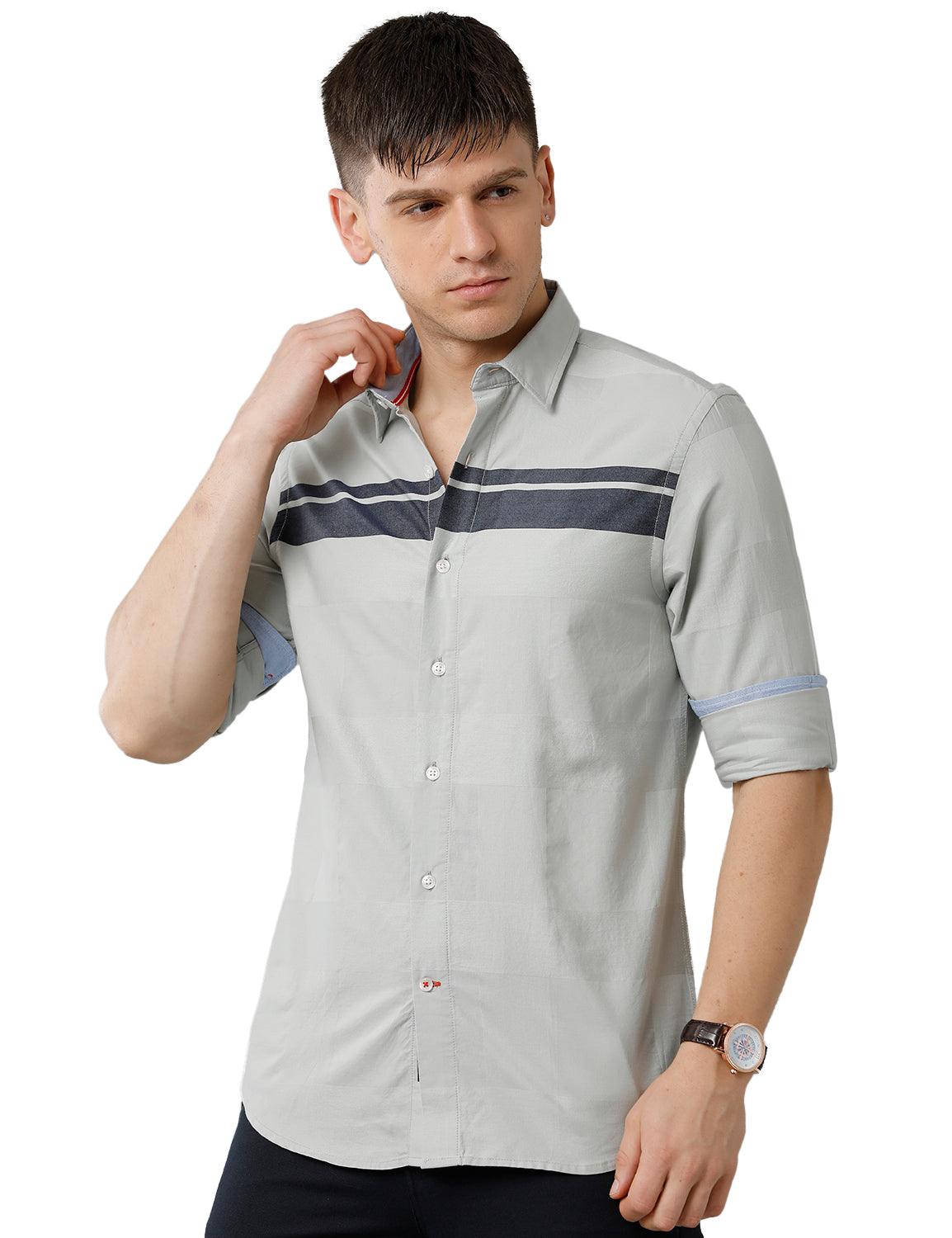 Pista Green Engineering Stripes Casual Shirt - Double Two