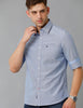 Load image into Gallery viewer, Men Solid Oxford Sky Blue Slim Fit Casual Shirt - Double Two
