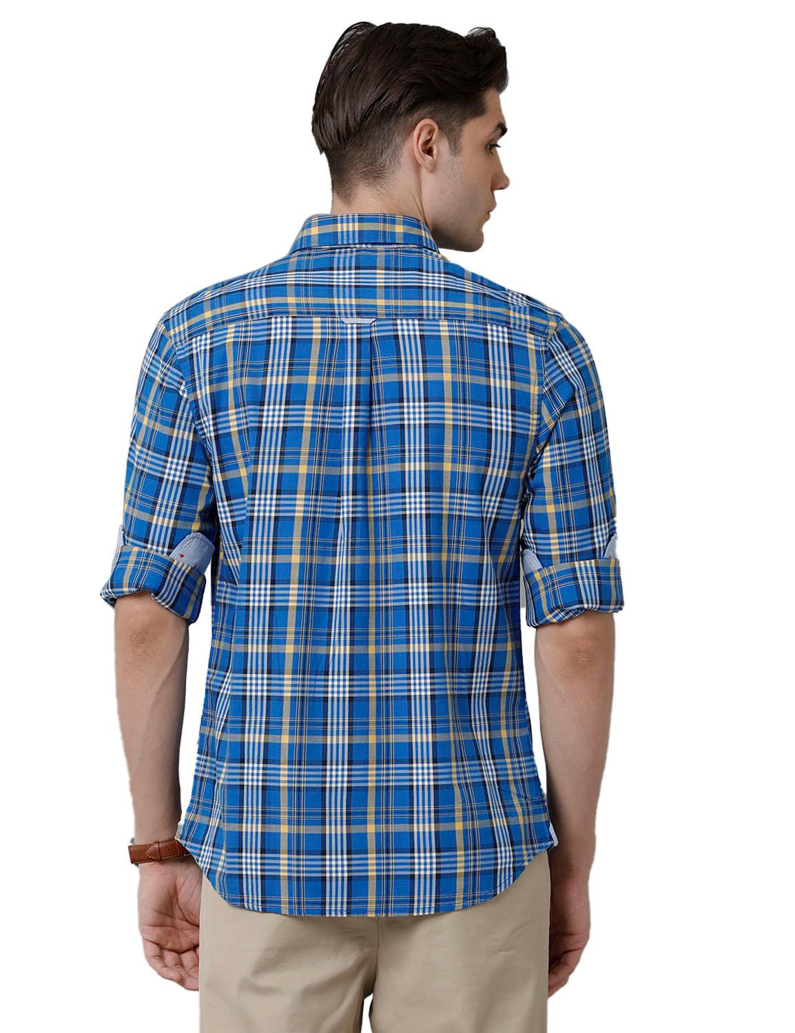 Maroon Checks Slim Fit Shirt - Double Two